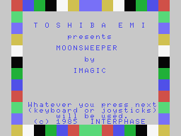 Hayabusa - Moonsweeper Title Screen